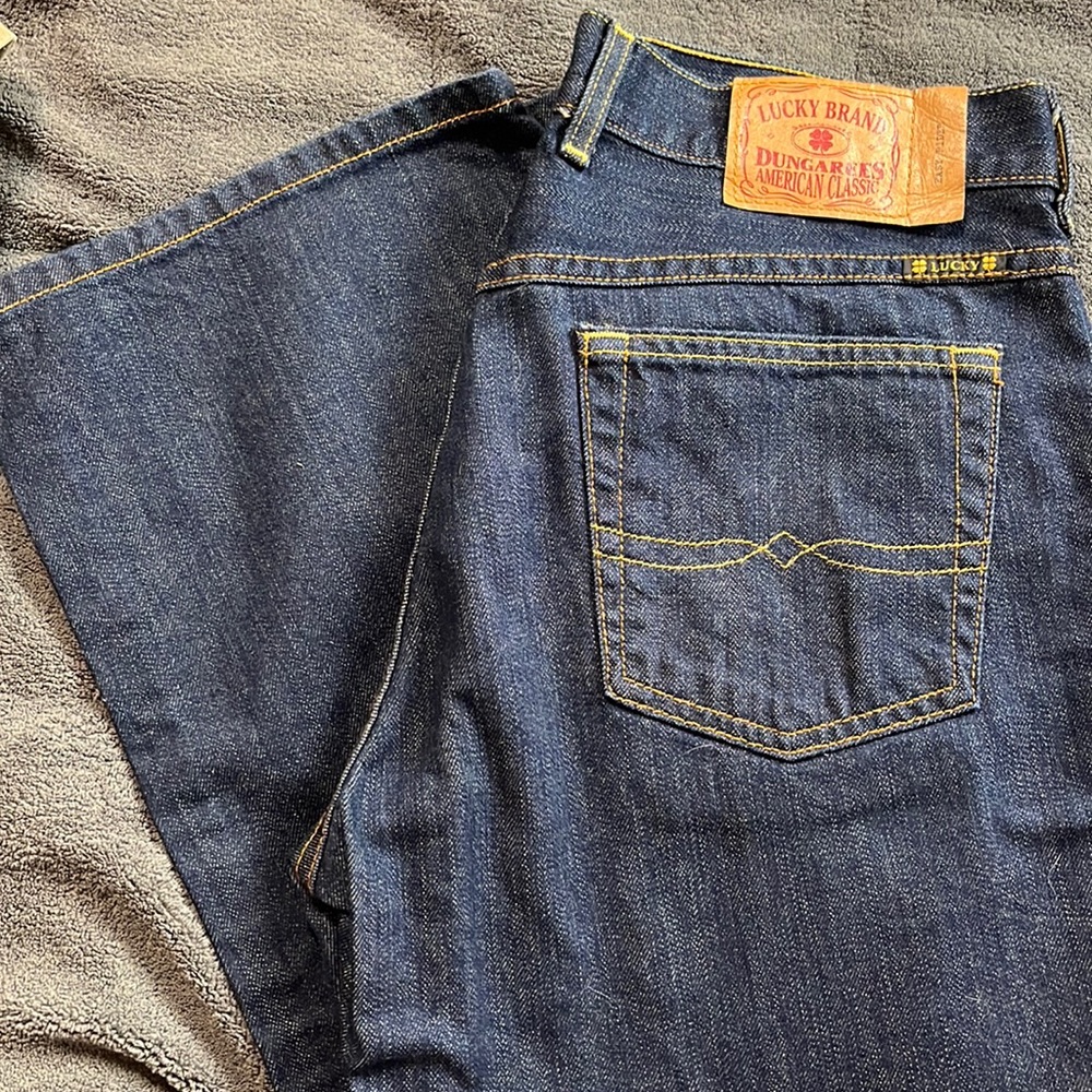 Lucky Brand Easy Rider jeans size 8/29 Made in USA dark wash